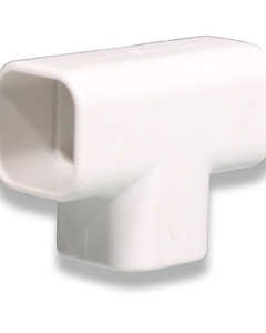 Adhesive T-coupling for rectangular tube 28x28